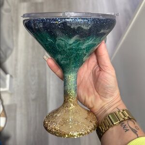 Custom Beach Scene ORCA Martini Glass